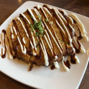 Okonomiyaki without Bonito flakes