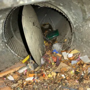 the inside of a sewer