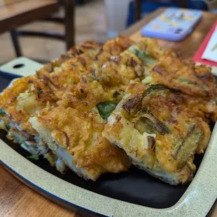 Seafood and Green Onion Pancake
