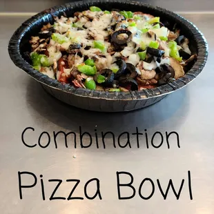combination pizza bowl