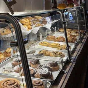 They have an amazing selection of pastries! Cinnamon rolls, cookies, Nutella rolls, croissants, scones, and more!