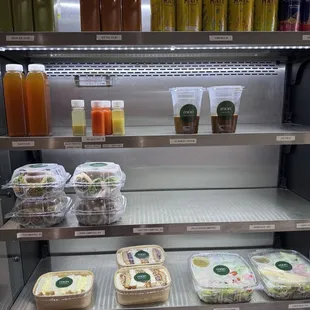 Cold grab and go area - a little low stock at 1pm