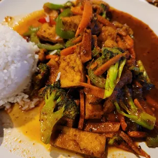 Pad Prik King - tofu $11.50