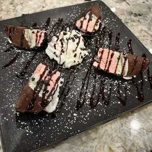 Chocolate Covered Ice Cream. Off the menu but delicious!