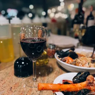 Sangiovese/Merlot, Dainero / $12 (extra big pour from the server)