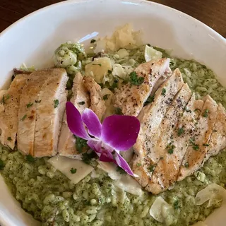 Risotto Gamberi e Pesto