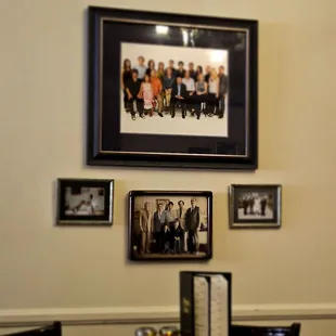 a group of people sitting at a table