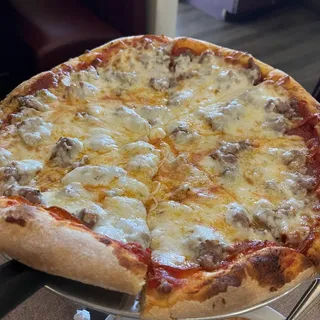 Sausage and Pepperoni Pizza