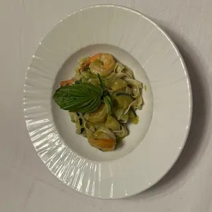 Fettuccini Gamberi con Zucchini