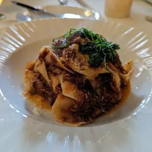 Pappardelle al cinghiale (slow roasted wild boar shoulder)