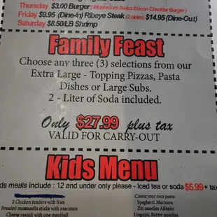 Menu 1.25