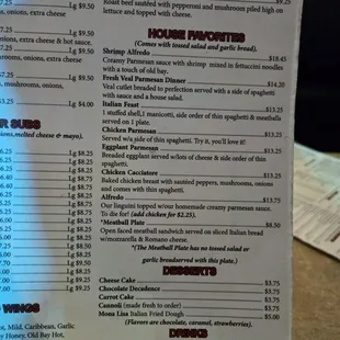 Menu 1.25