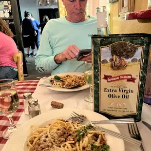 Pasta with meat sauce