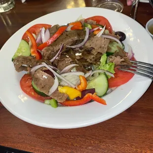 Gyros Salad  so damn FRESH !!