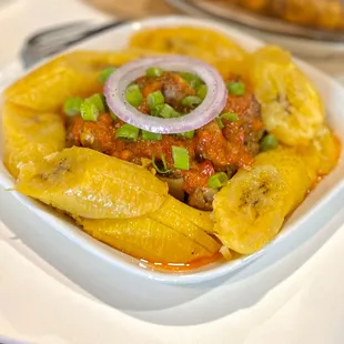 a bowl of food