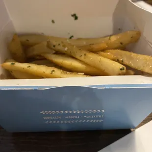 a box of french fries