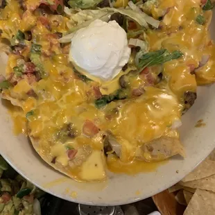 Beef fajita nachos