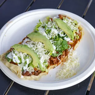 a plate of food on a table