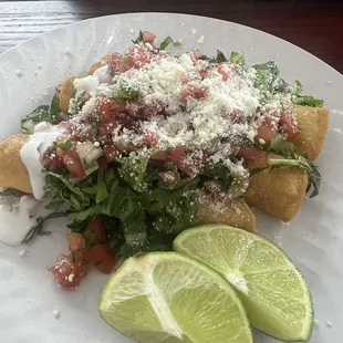Chicken flautas!