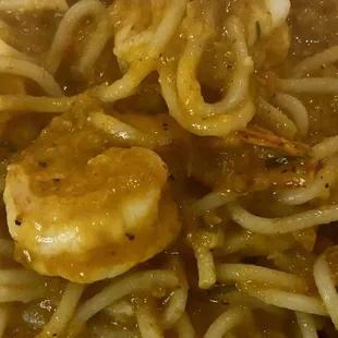 Shrimp Scampi Spaghetti