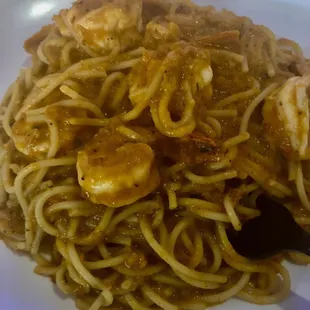 Shrimp Scampi Spaghetti