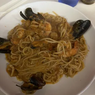 Seafood pasta