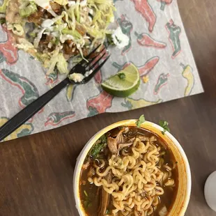 Pastor sopes and birriamen