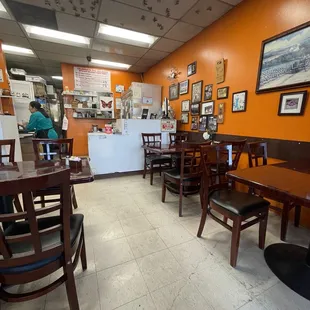 Inside the restaurant