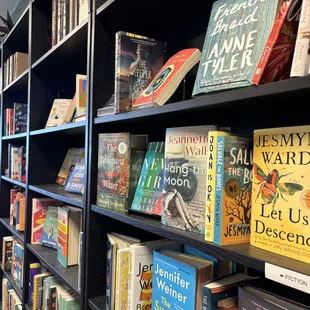 Fiction shelf.