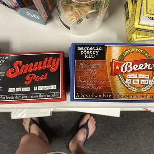 Cool word magnets with numerous themes. Have no idea how much they are because they don&apos;t price their products