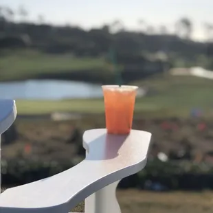 Cocktail, grey goose with strawberry lemonade.