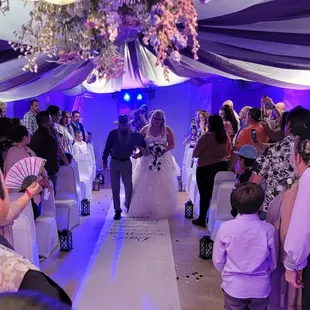 Wedding ceremony, lighting and sound.