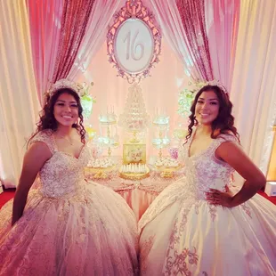 Spot lighting candy table