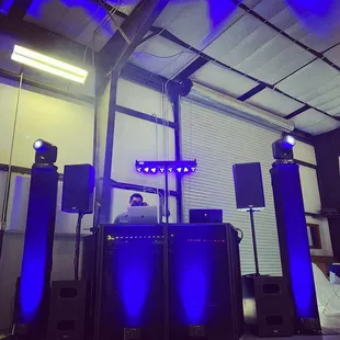 We consider  the surrounding decor for our dj set up to match aesthetically .