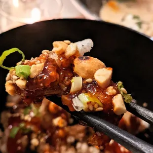 KFC - Korean Fried Cauliflower with charred peanuts, spicy chili sauce