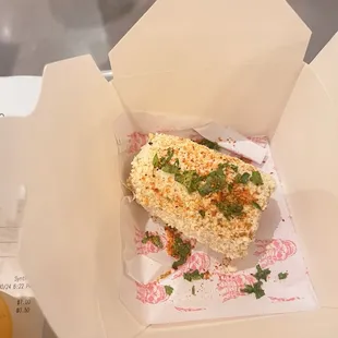 Street corn rolled af black owned street style Mexican