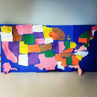 A beautiful map of the United States