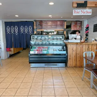 Interior and ordering counter w/ poke display