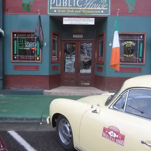Exterior view of the Monarch Public House during the Walleye 1000 Vintage Rally, June 2013.