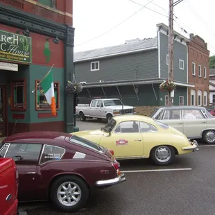 Exterior view of the Monarch Public House during the Walleye 1000 Vintage Rally, June 2013.