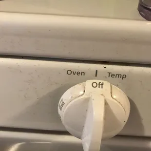 Dirty oven knobs
