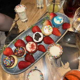 birthday cupcakes &amp; shots