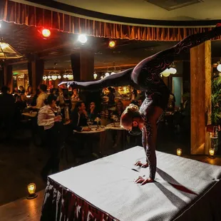 Contortionist On Stage at Monarque