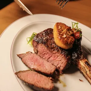 18 oz. Bone-In Delmonico Steak with Seared Foie Gras