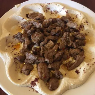 Hummus with Lamb Plate