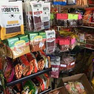 a variety of food items