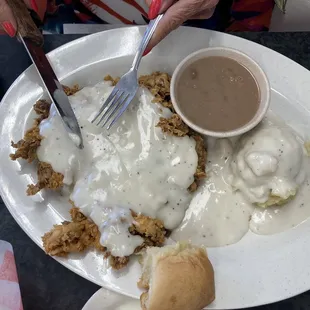 Massive chicken fried steak