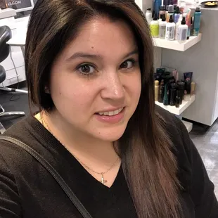 Me finally being able to put my hair down again. Thanks Erin @ Essentials in the Marketplace!