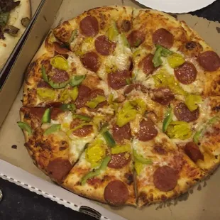 We asked for custom pizza and it was delecious