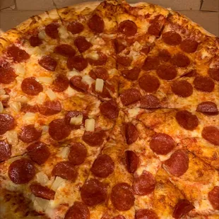 Pepperoni &amp; pineapple